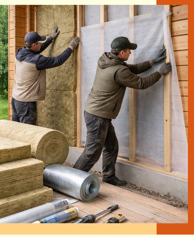 Утепление дома из двойного бруса в Ярцево от 4884 руб./м² — ТепломастерРцв под ключ